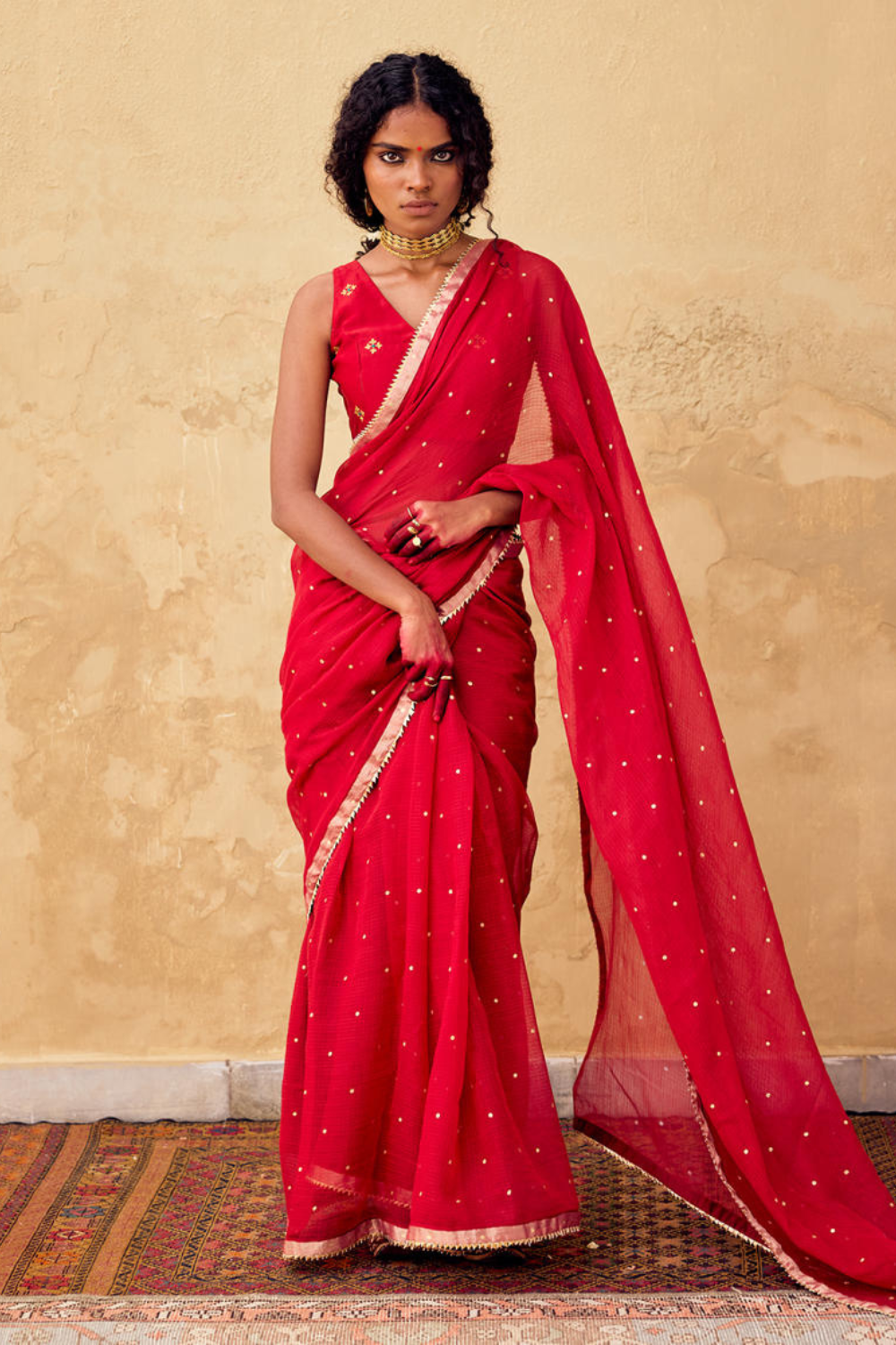 Maharani saree with blouse
