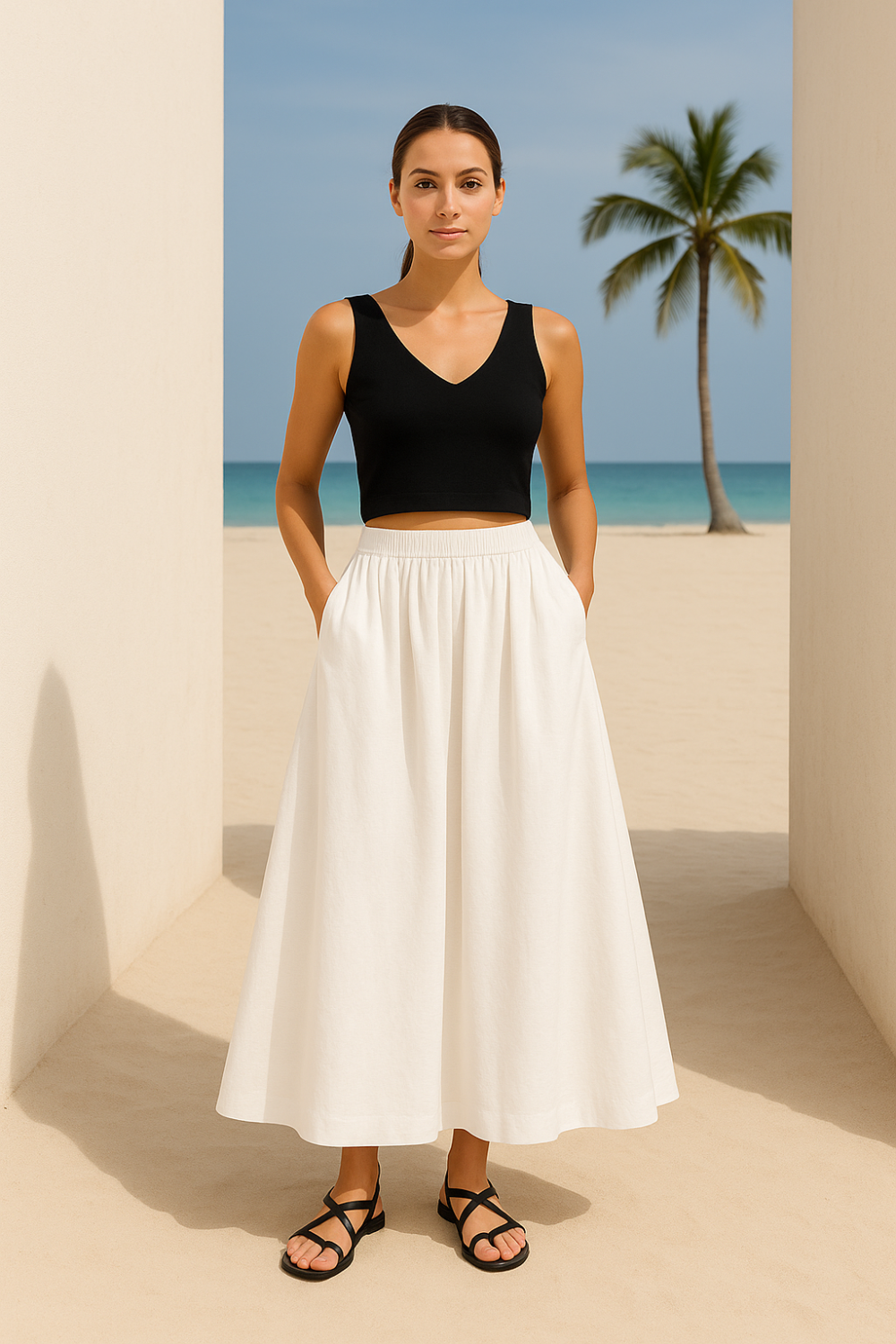 Mandovi Skirt Pants (Fully Lined)