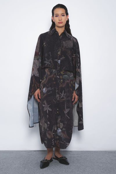 Manto Shirt Dress in Silva Print