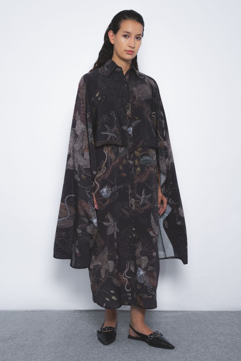 Manto Shirt Dress in Silva Print