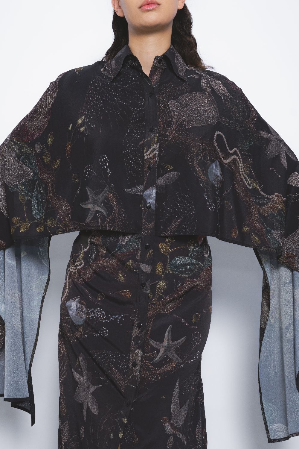 Manto Shirt Dress in Silva Print