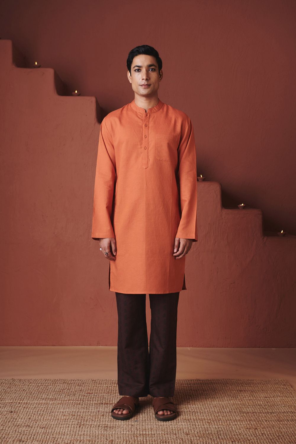 Marigold Co Linen Men's Classic Kurta