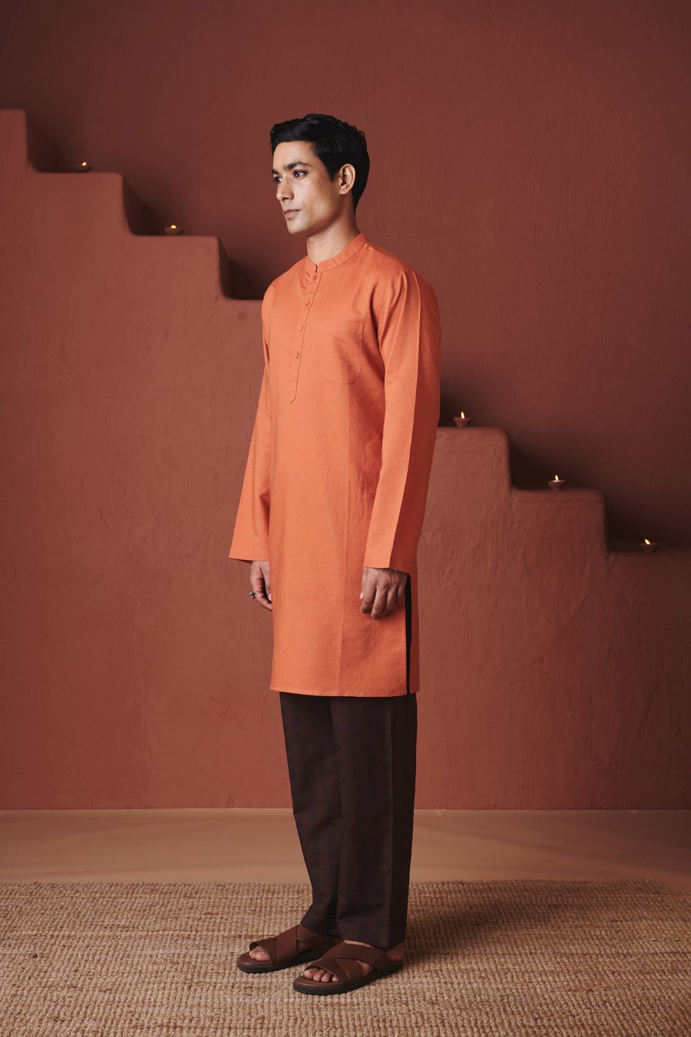 Marigold Co Linen Men's Classic Kurta