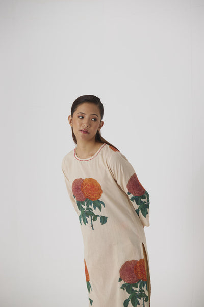 MARIGOLD  LONG KURTA SET