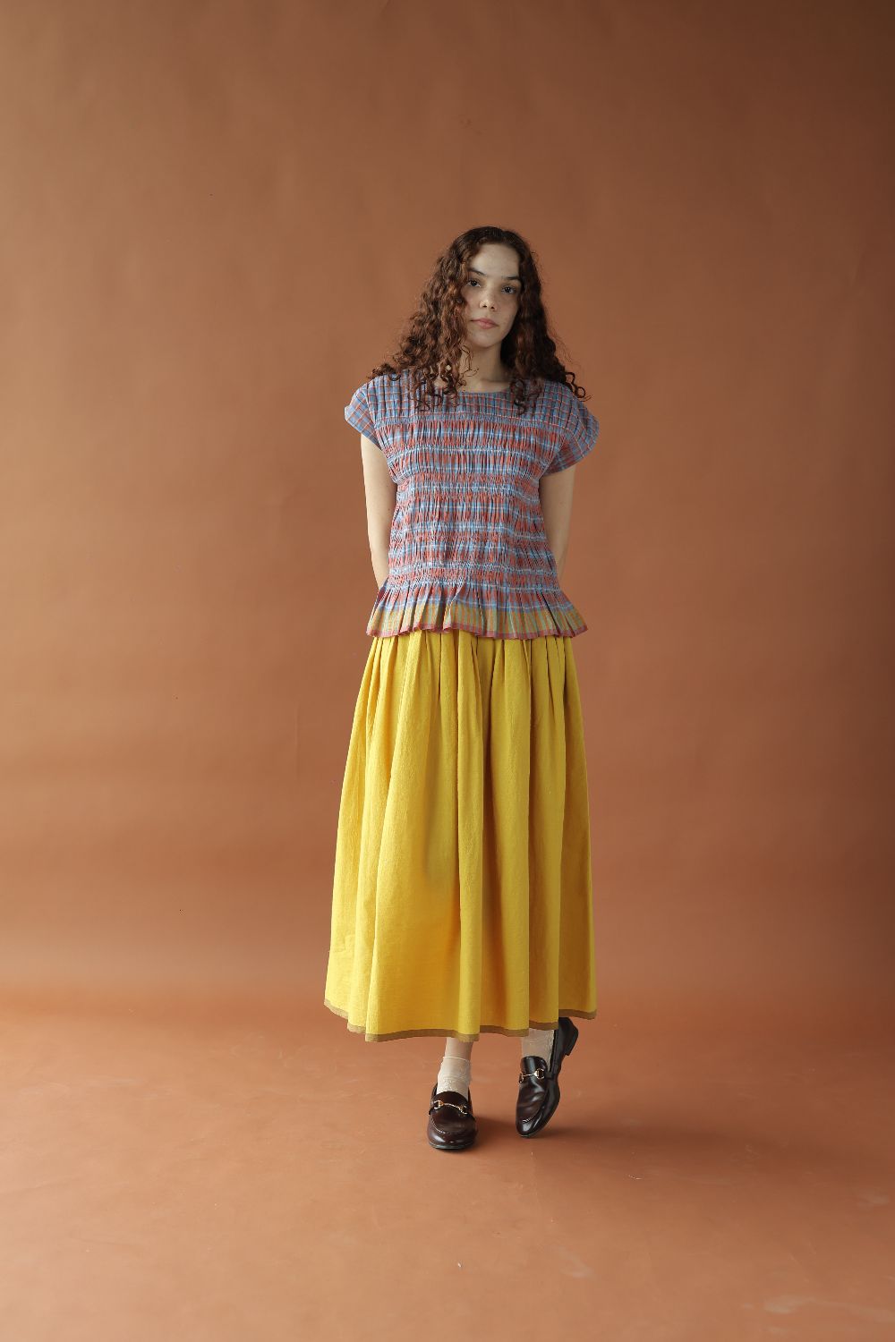Dune Top-Red and blue checks