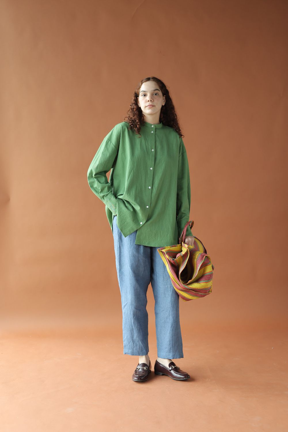Charlie- Pale moss Top-Green