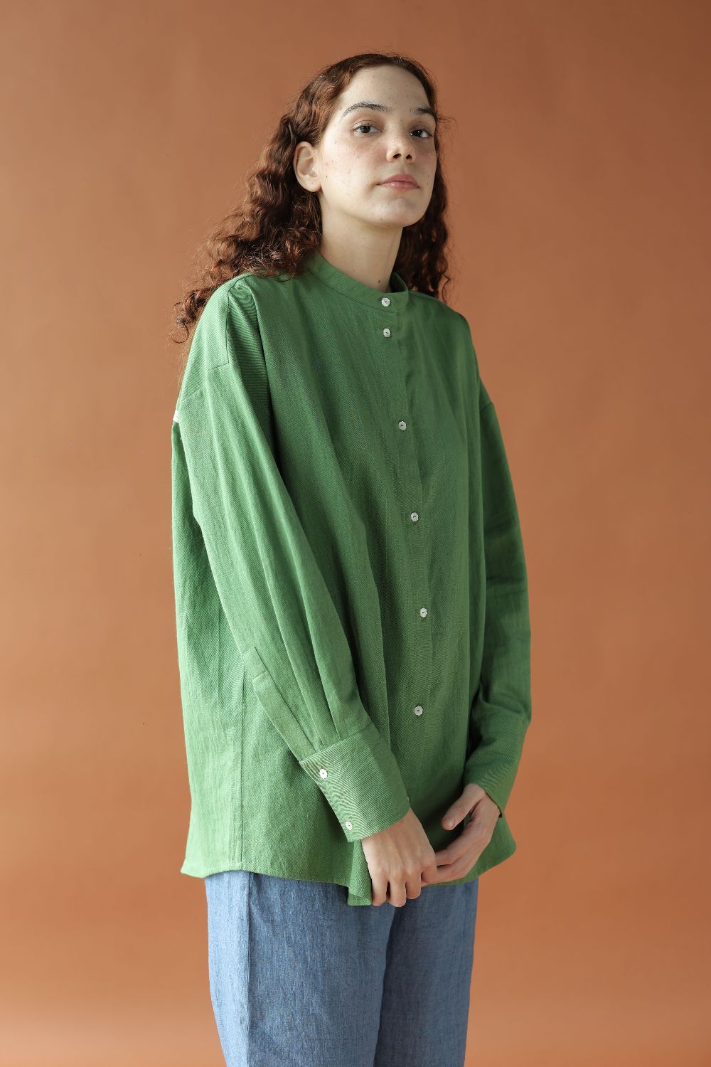 Charlie- Pale moss Top-Green