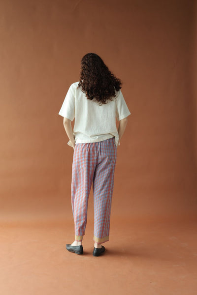 Parker-Two toned checks Pants