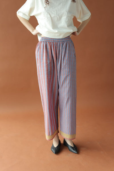 Parker-Two toned checks Pants
