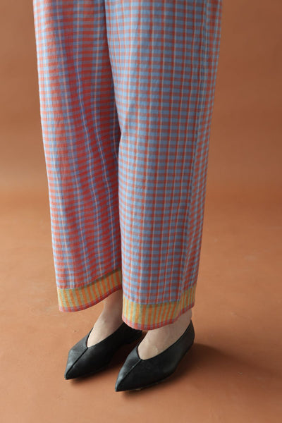 Parker-Two toned checks Pants