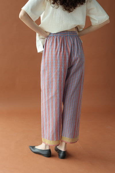 Parker-Two toned checks Pants