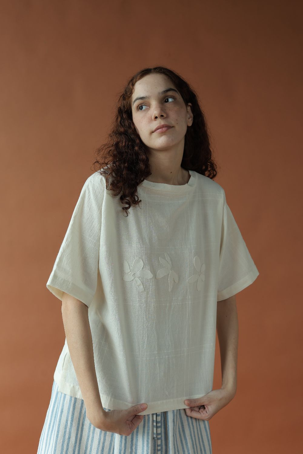 Dahlia Top-Kora white