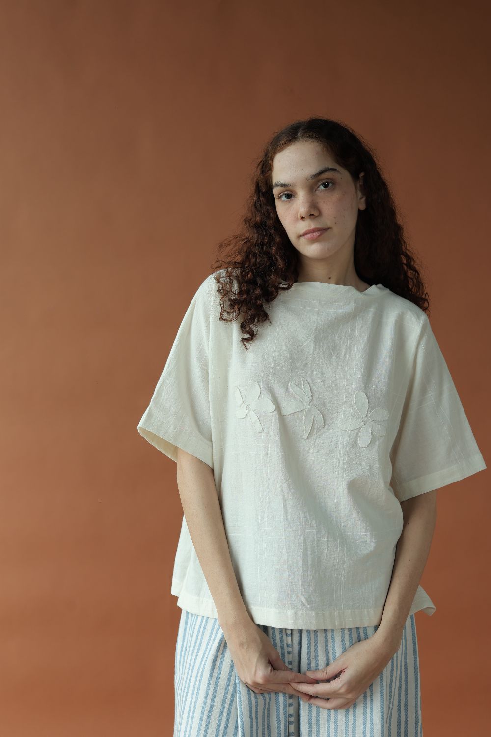 Dahlia Top-Kora white