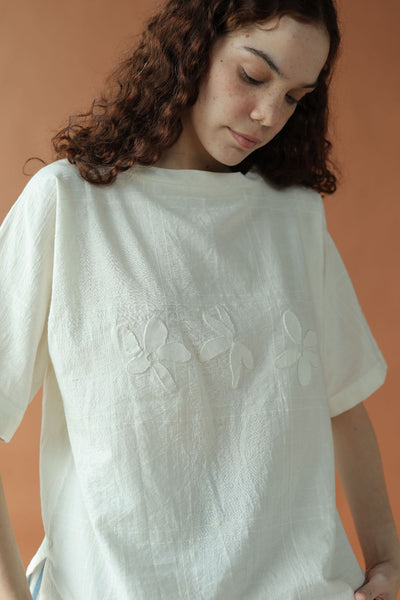 Dahlia Top-Kora white