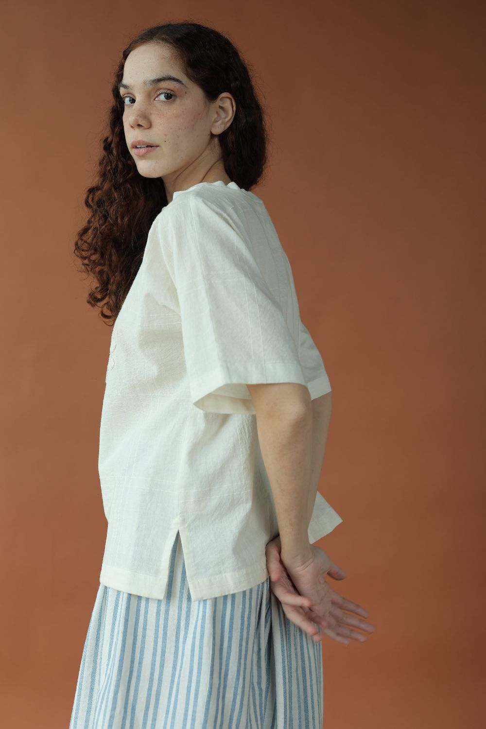 Dahlia Top-Kora white