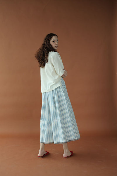 Delphi Skirt-Blue and white