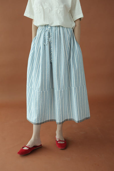 Delphi Skirt-Blue and white