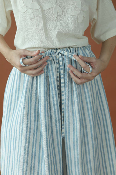 Delphi Skirt-Blue and white