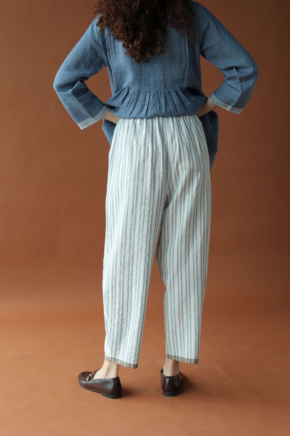 Alan-Blue stripes Pants