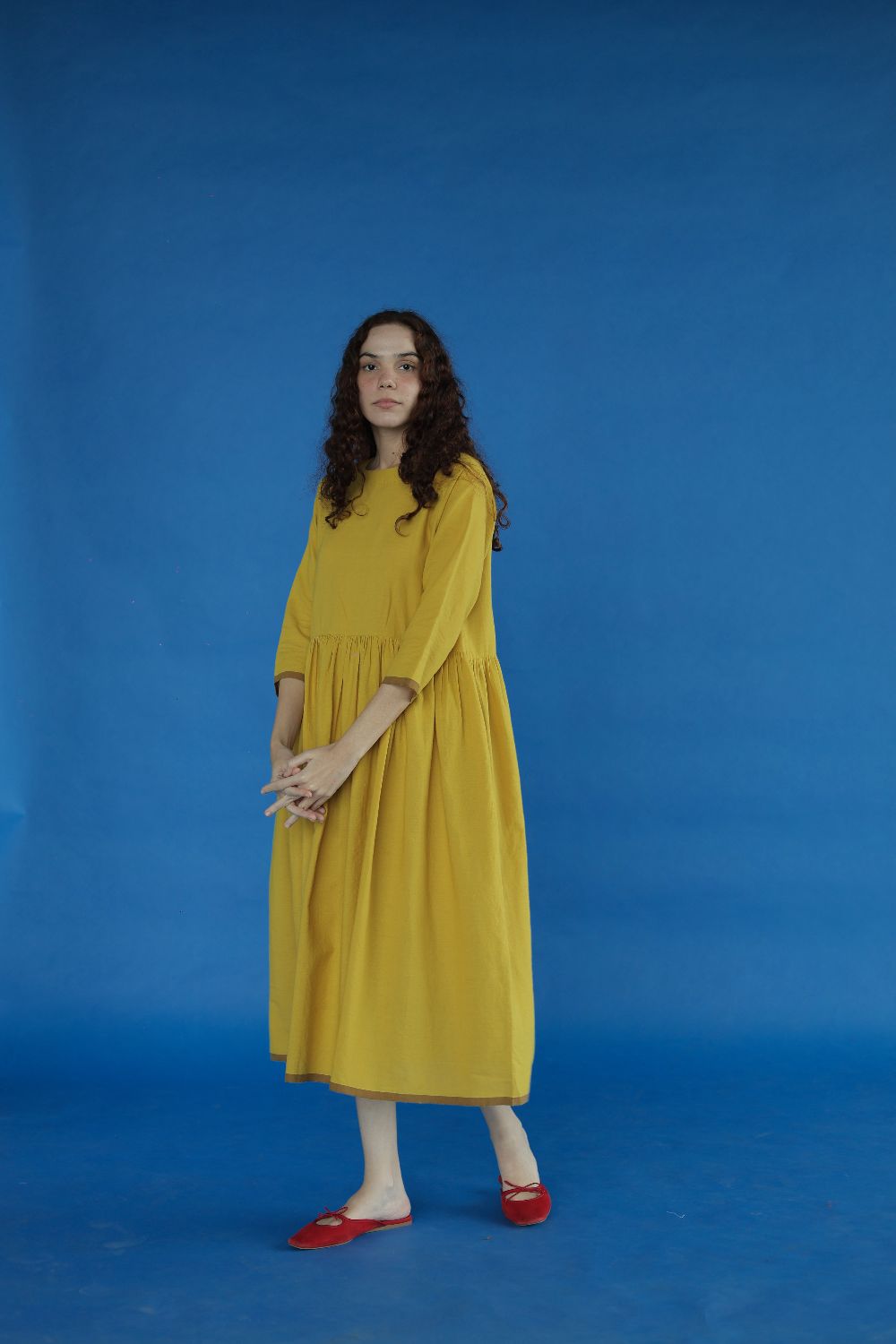 Scottie Dress-Yellow
