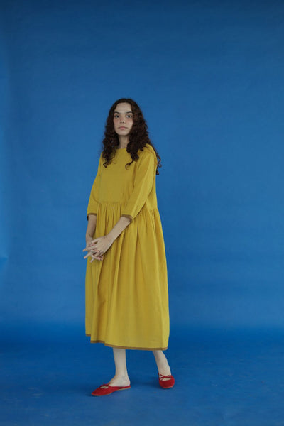 Scottie Dress-Yellow