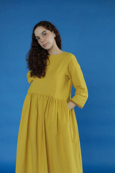 Scottie Dress-Yellow