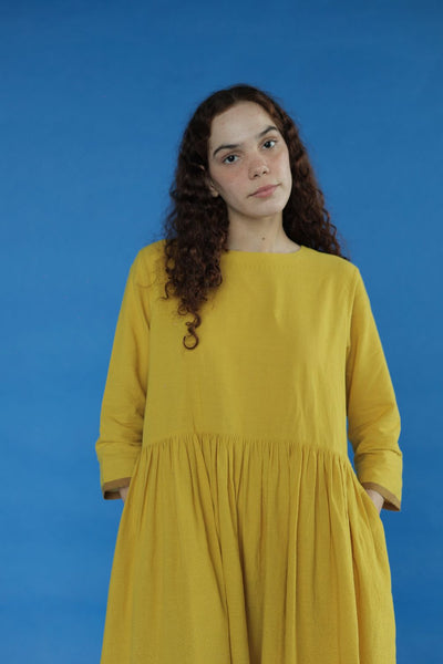 Scottie Dress-Yellow
