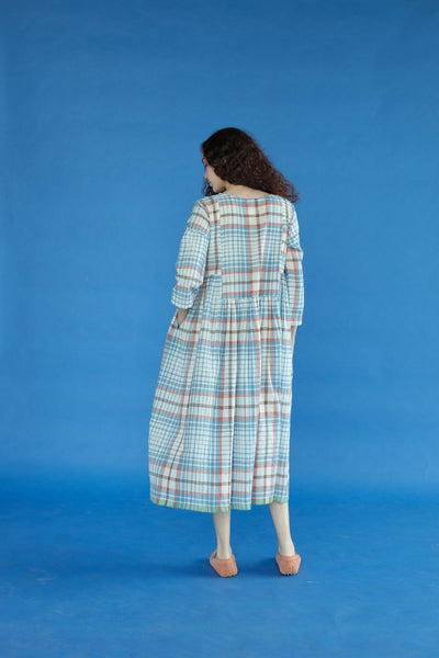Bonnie Dress-blue checks