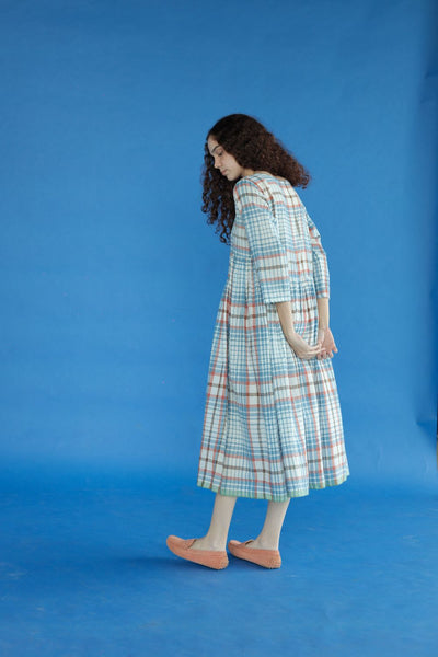 Bonnie Dress-blue checks