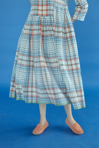Bonnie Dress-blue checks