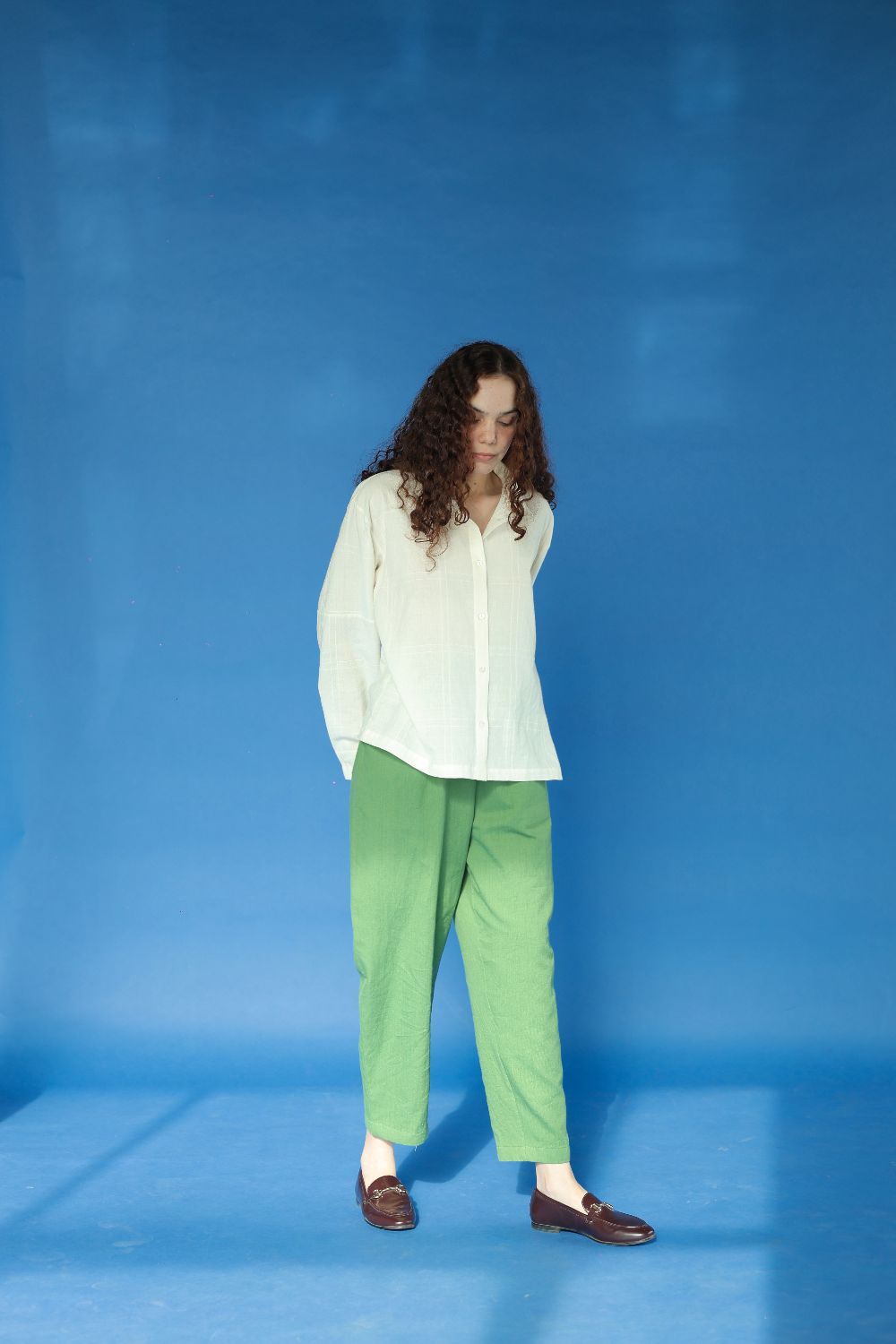 Luca-Pale moss Pants