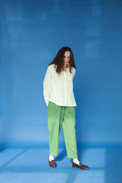 Luca-Pale moss Pants