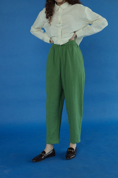 Luca-Pale moss Pants