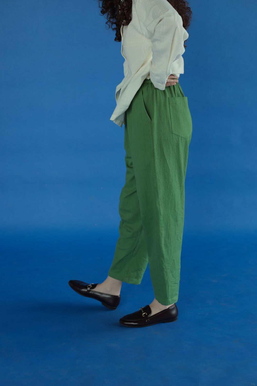Luca-Pale moss Pants