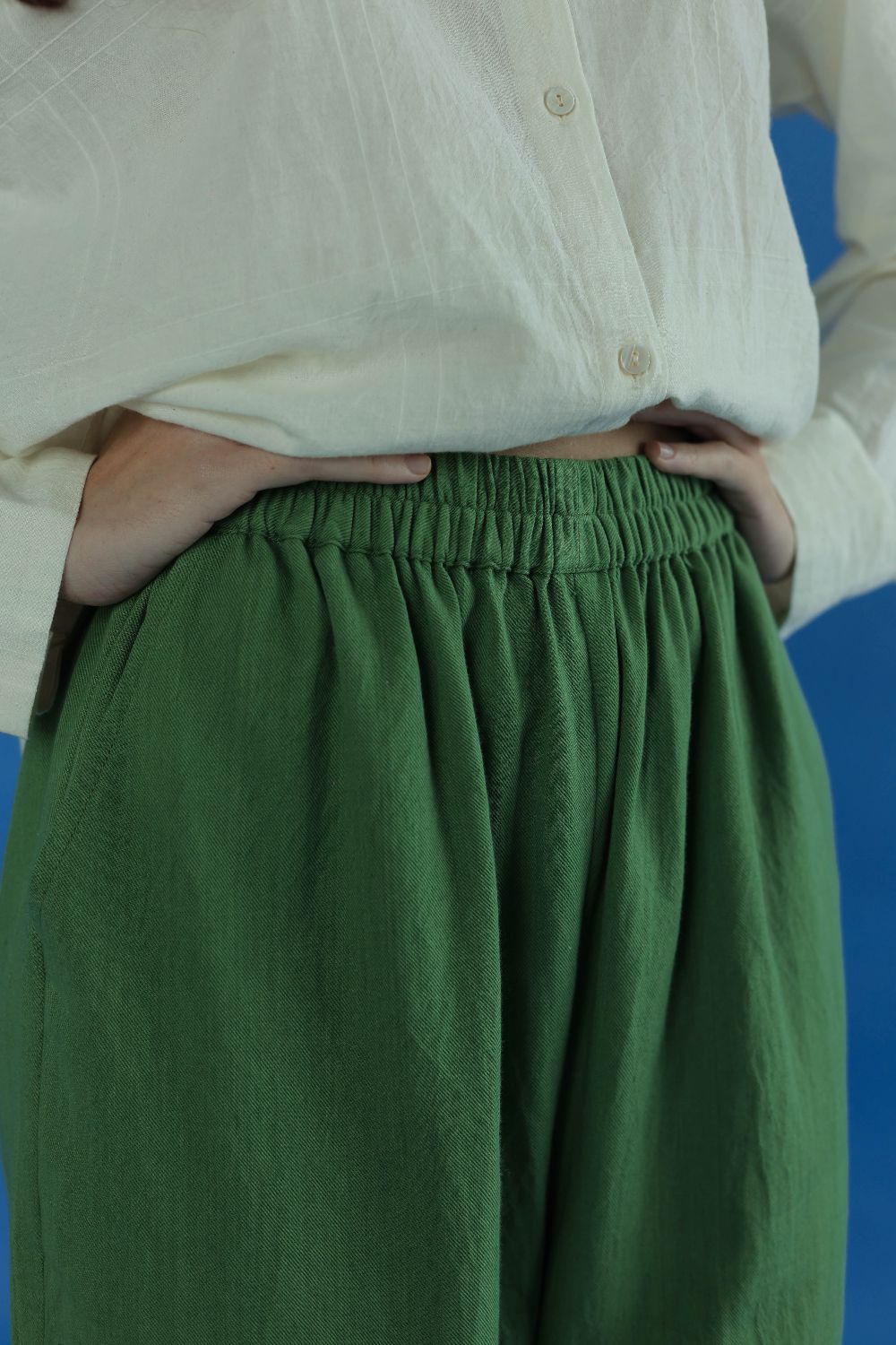 Luca-Pale moss Pants