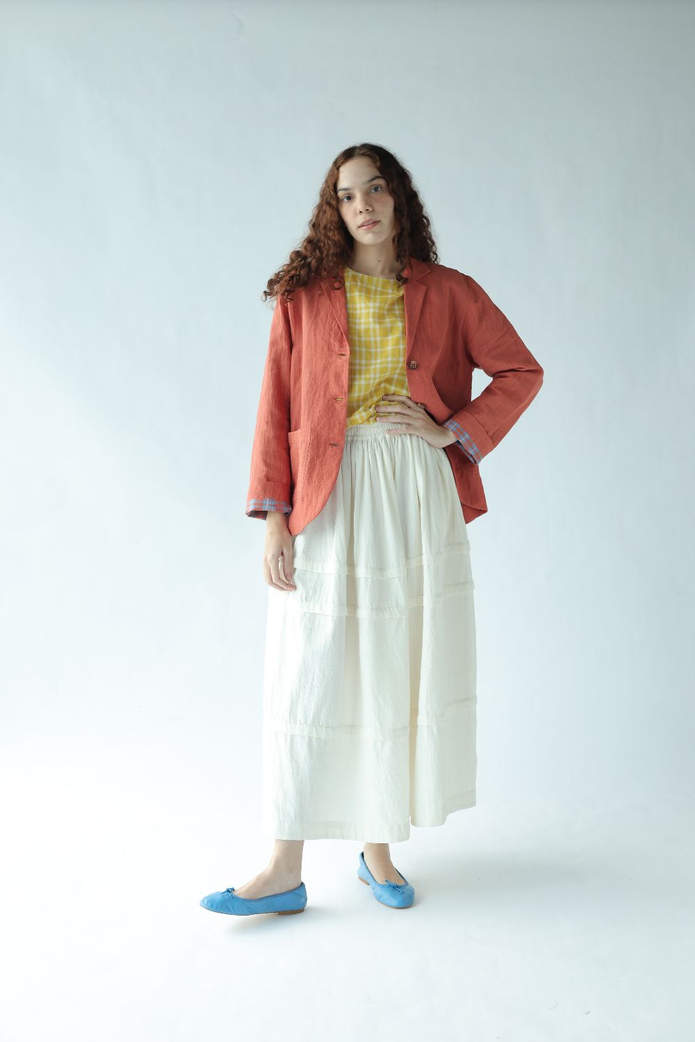 Edith Top-Deep coral