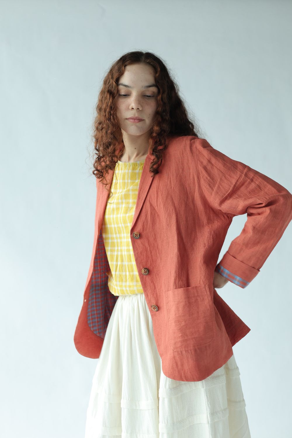 Edith Top-Deep coral