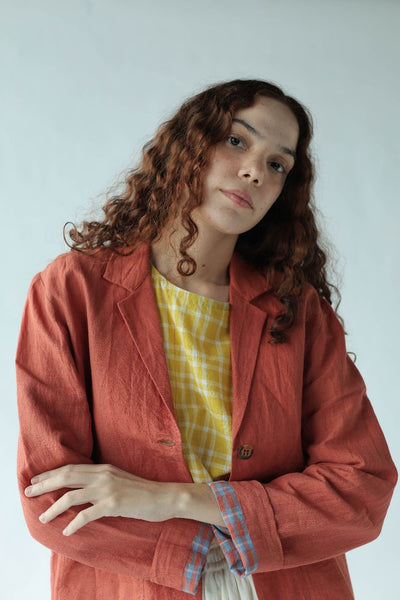 Edith Top-Deep coral