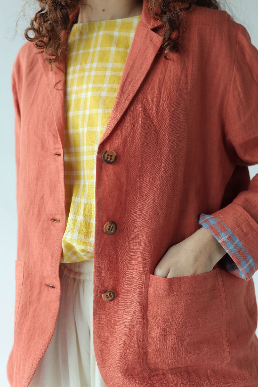 Edith Top-Deep coral