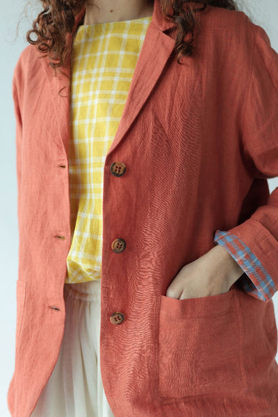 Edith Top-Deep coral