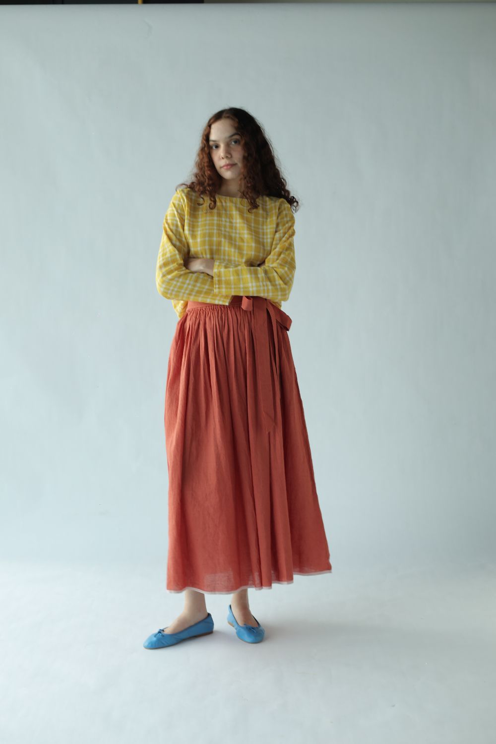 Mellow Skirt-Deep coral