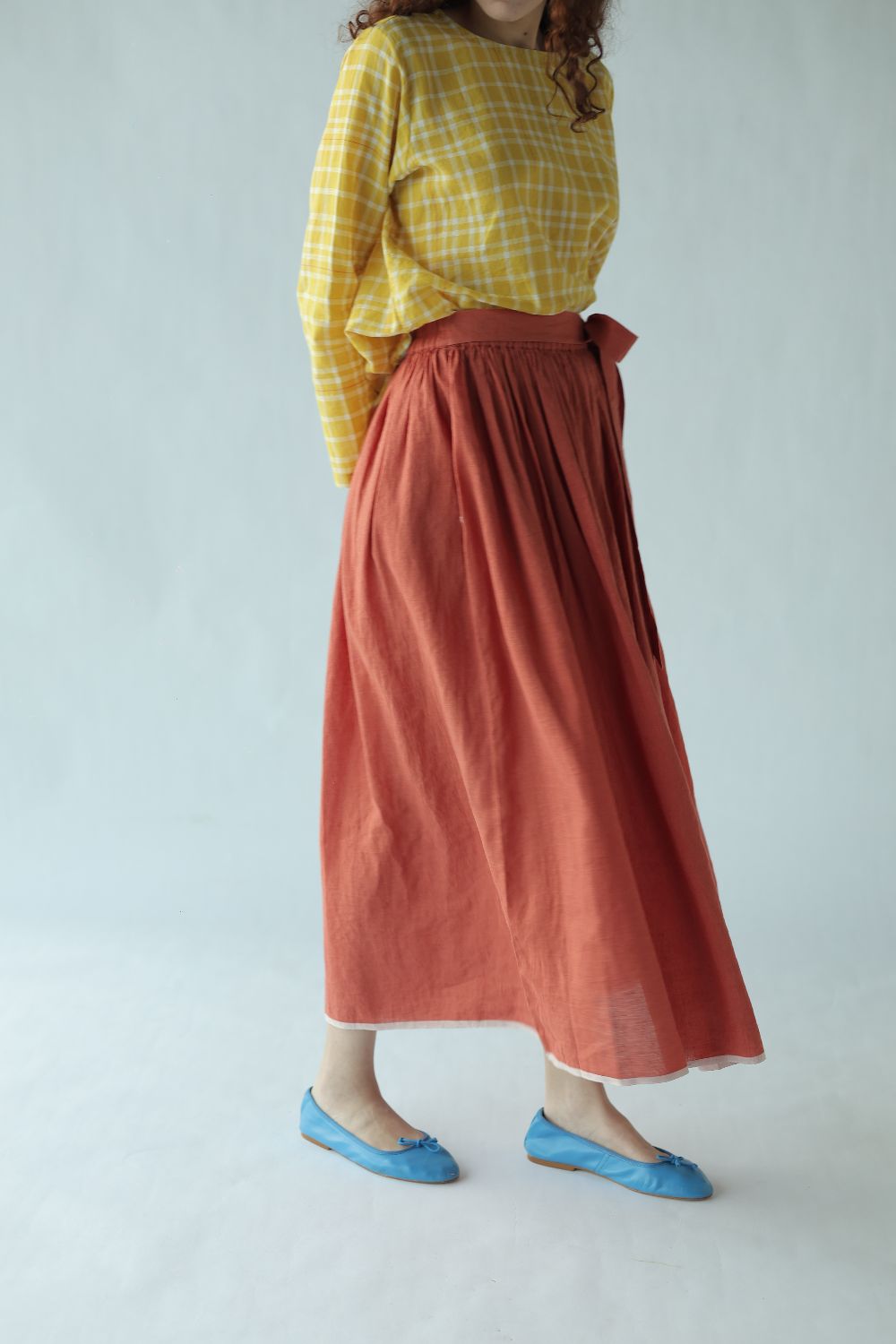 Mellow Skirt-Deep coral