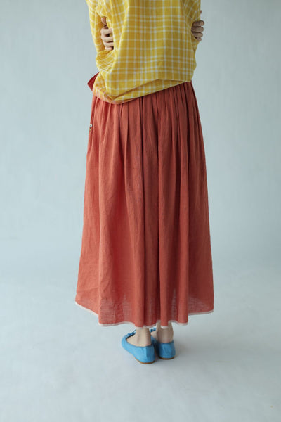 Mellow Skirt-Deep coral