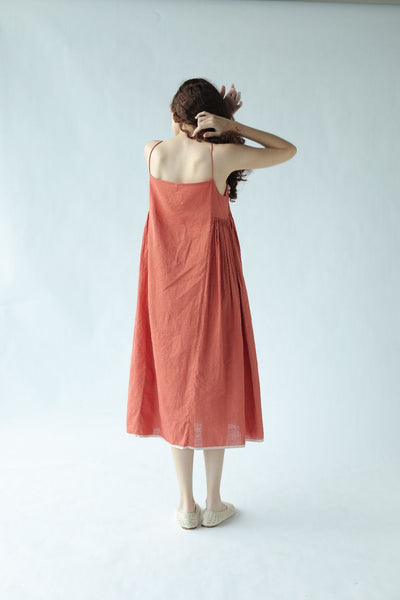 Portia-Deep coral Dress-Deep coral