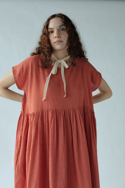 Aubrey Dress-Deep coral