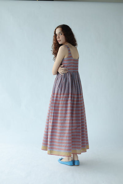 Mia-Two toned checks Dress