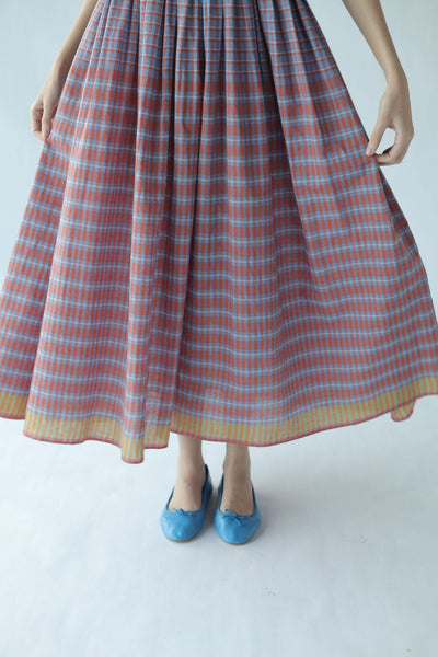 Mia-Two toned checks Dress