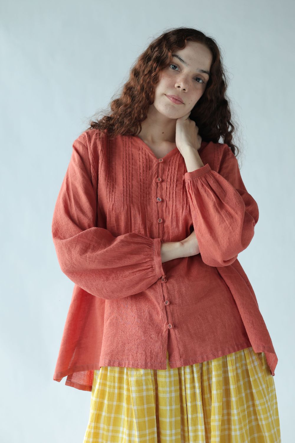 Aria Top-Deep coral