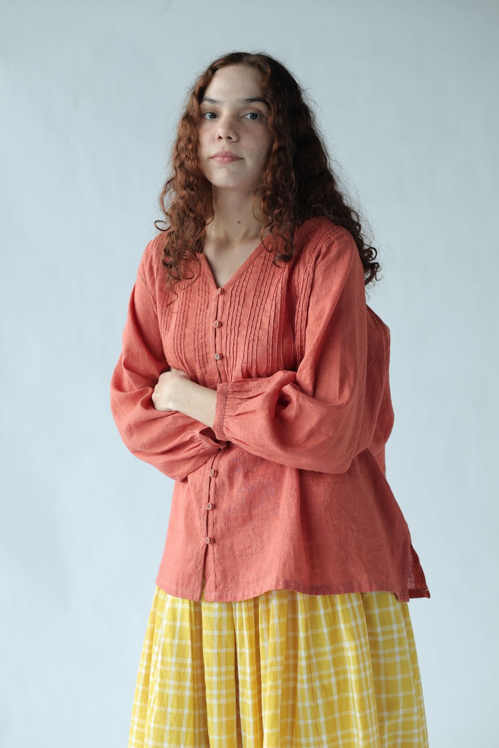 Aria Top-Deep coral