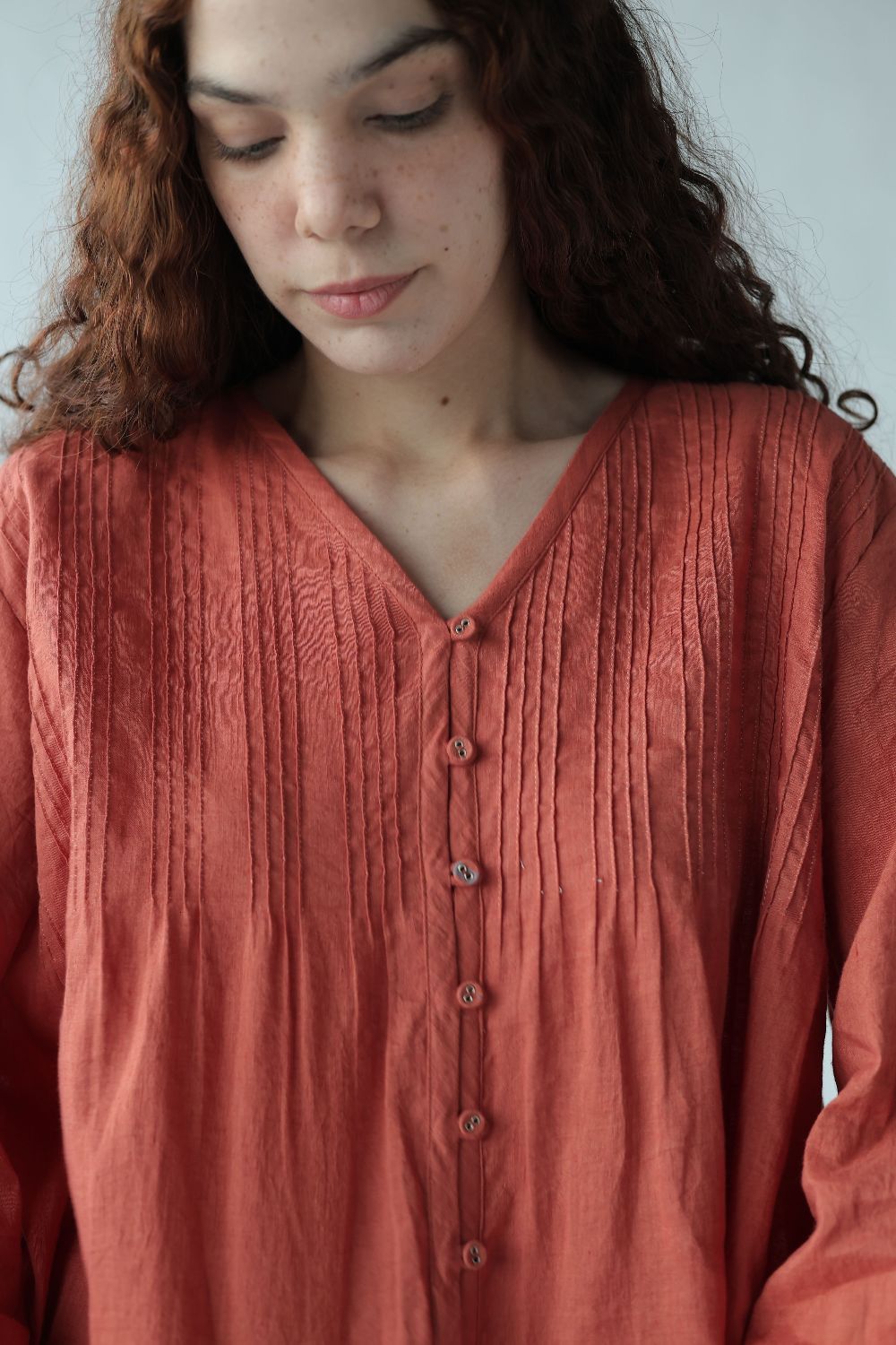 Aria Top-Deep coral